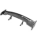 57 Inch GT Wing Spoiler Adjustable ABS Glossy Black Rear Trunk Spoiler Wing by IKON MOTORSPORTS