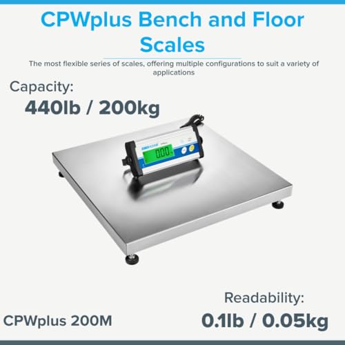 Báscula Adam Equipment CPWplus 200M piso 200kg rango miniatura 2