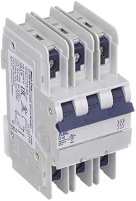 Altech Corp. 3D10UL CIRCUIT BREAKER; THERM; HNDL; CUR-RTG 10A; DIN RAIL; 3 POLE; VOL-RTG 480Y/277VAC