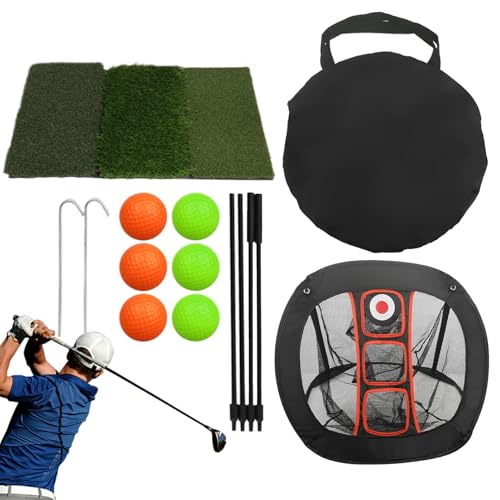 Filet d'entrainement de golf en nylon pliable pour swing sans abîmer les murs