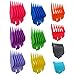 WELURE 10Pcs Hair Clipper Guards Cutting Combs for TPOB Slime2 - Multiple Colors