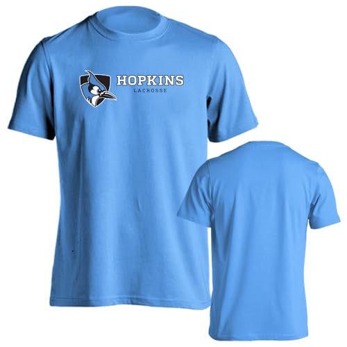 Sport Your Gear Johns Hopkins Blue Jays Lacrosse Short Sleeve T-Shirt Columbia Blue Large