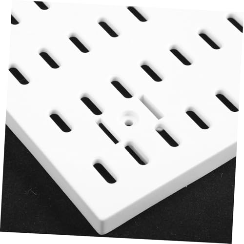 Panneau perforé grand format blanc support mural de rangement sans perçage - 3