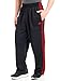 adidas Performance Men's 3-Stripe Pant, Black/Light Scarlet/Light Scarlet, Medium