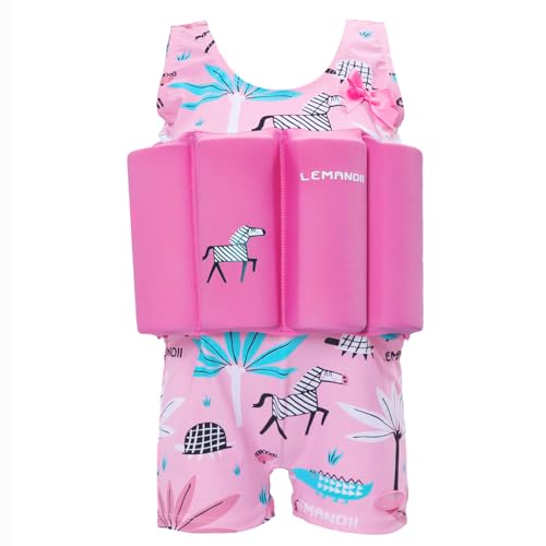 Image of Toddler Kids One-Piece Float Swimsuit with Adjustable Buoyancy UPF 50+ Sun Protection for Beach Pool Boys Girls