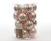Produktbild 20 Christbaumkugeln Weihnachtskugeln Baumkugeln aus Glas - Rosa matt/glanz- 60mm