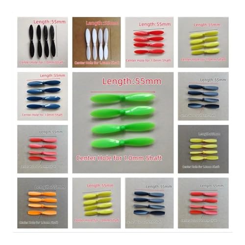 Hélices drone de course RC 55 mm Burgundy - Kit 4 pièces de rechange et accessoires FPV