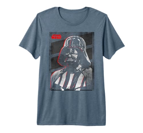 T-shirt premium Star Wars Darth Vader Portrait en coton de qualité supérieure