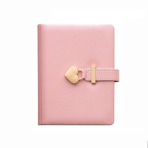 TAKOHL 1 Uds B6 cuaderno Personal con bloqueo de corazón contraseña diario cuaderno para niña regalo creativo con caja Bloc de notas escuela Oficina papelería