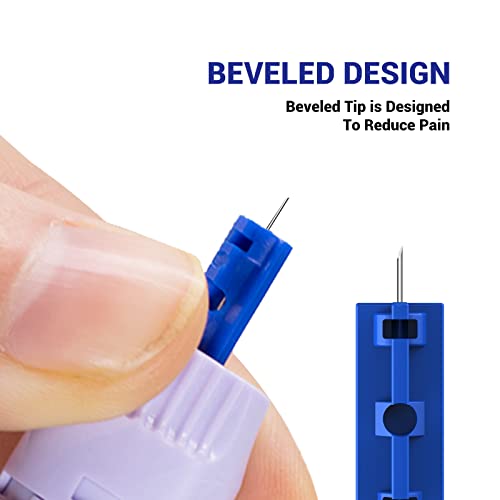 Verifine Lancets for Diabetes Blood Glucose Testing, 30G 200 Count Diabetic Lancets for Less Pain, Universal Sterile Needles Fit for Almost All Lancing Devices, Disposable Blood Sugar Lancets
