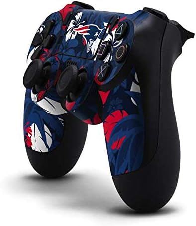 Vista 14 de Skinit Calcomanía para juegos compatible con el controlador de PS4, diseño oficial de los New England Patriots de la NFL, en blanco y negro