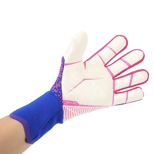 Luvas de Goleiro, Luvas de Futebol Respiráveis ​​de Látex Forte Aderência para Treinamento (#7 17,6M