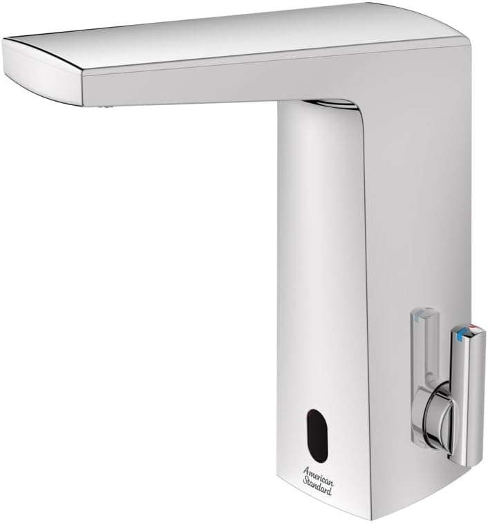 American Standard 7037303.002 Paradigm Selectronic Touchless Faucet, Battery-Powered with SmarTherm Safety Shut-Off + ADM, 0.35 GPM, Polished Chrome