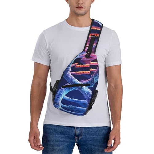 Bolso Dna Genetic Helix Tipo Sling para Hombre y Mujer miniatura 2