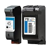 Cartouches d'encre rechargées compatibles avec les modèles d'imprimante 45 et 78