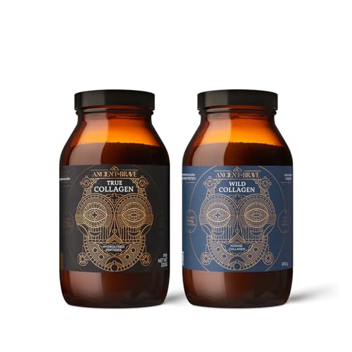 Image of Ancient + Brave Bundle of True Collagen 200g + Wild Collagen 200g - High Protein - Neutral Tasting