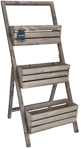 KOTARBAU® Blumenetagere Blumentreppe 3 Etagen für Pflanzen Blumenregal...