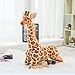 Mhtop Riesige echte Leben Giraffe Plüschtiere Niedliche Kuscheltierpuppen Weiche Simulation Giraffenpuppe Hochwertiges Geburtstagsgeschenk Kinderspielzeug
