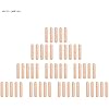 50Pcs Dowels 101339, Round Grooved Fluted Craft Rod Dowel Pins for Cabinet Drawers (M6*30(50PCS))