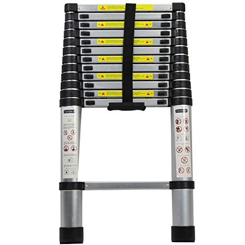 Escada Telescópica de Alumínio 3.8 m - 12 Degraus - TEMT38M