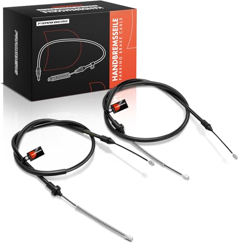 Frankberg 2x Câbles de Frein à main Arrière Gauche Droite Compatible avec Clio II BB CB Clio II Camionnette/Hatchback SB0/1/2 Thalia I LB Thalia II LU Remplacer# 8200087979