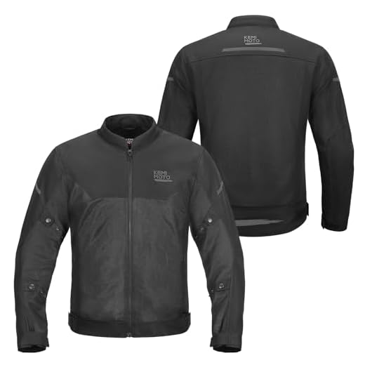 KEMIMOTO Motorcycle Jacket Men with CE Armor ESA Rebound Material Breathable Motorcyce Mesh Jacket