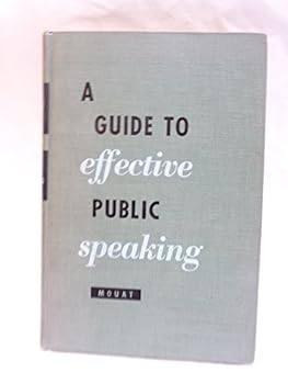 Hardcover A guide to effective public speaking Book