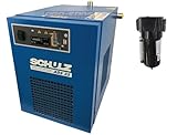 35 CFM Schulz Compressed Air Refrigerated Air Dryer, 7.5HP and 10HP Air Compressors, Moisture Removing Particulate Filter