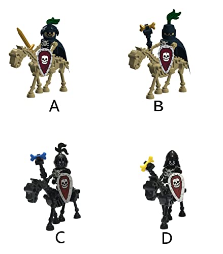 Yomytupme 10-Pack Skeleton Knight Medieval Roman Soldier Block Figure Castle Collection, Block Action Figure Toys, Unique Toy Gifts For Boys Girls Christmas Birthday Party #TOP2