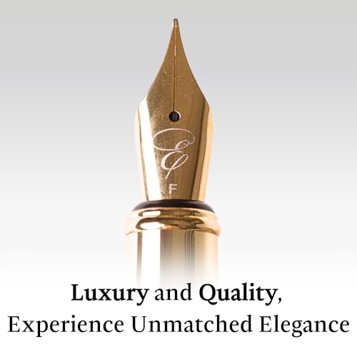 Ellington Pens Luxury Wood Fountain Pen Set – Medium Nib - Includes 6 Ink Cartridges, Wooden Pen Gift Box, Ink Converter - Wood Pen For Writing, Calligraphy, Journaling, Drawing (Maple Harmony) by Ellington Pens - Image 3