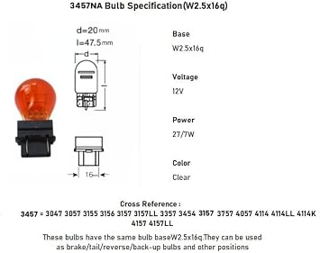 12 Pack 4157NA Amber Bulb,3157NA Light Bulbs.