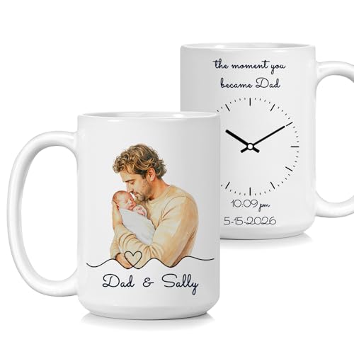 20 Funny Gifts For A New Dad in 2026: Clever, Practical Picks He’ll Actually Use 20 Personalized First-Time Dad Photo Mug