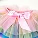 ZFZDRen 6M-3T Infant Baby Girl Tutu Skirt Toddler Girls Solid Color Tulle Skirts Birthday Outfits with Headband (12 Months, Multicoloured)