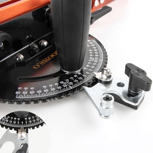 O’Skool Gehrungslehre, Verlängerungszaunsystem mit Standardschlitzen und Anschlaglöchern, Teleskopzaun und Flip-Stopp