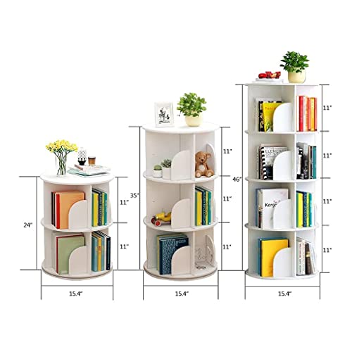Colonne rotative blanche 40x40cm meuble rangement bureau à domicile - 3