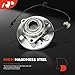 A-Premium Front Wheel Bearing Hub Assembly Compatible with 4WD Chevy Tahoe Silverado 1500 Suburban Avalanche, Cadillac Escalade ESV EXT, GMC Sierra Yukon XL 1500, with 6-Lug & ABS