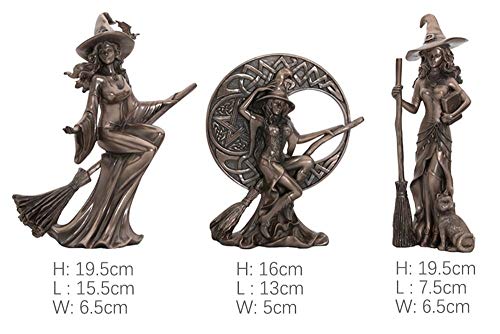 Statue de Sorcière Nordique Moderne C en résine rétro pour déco de chambre d'enfant