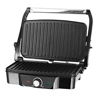 Emerio Kontaktgrill Tischgrill Panini Sandwichmaker 1600 Watt Cool Touch-Griff Antihaftbeschichtung, Grillfläche 28x17cm… – Bild 8