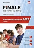  FiNALE - Prüfungstraining Mittlerer Schulabschluss Nordrhein-Westfalen: Deutsch 2022 Arbeitsbuch mit Lösungsheft