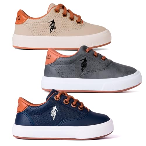 Kit 3 Tênis Polo Open Infantil Sapatênis Casual Para Criança Confortável Leve Macio