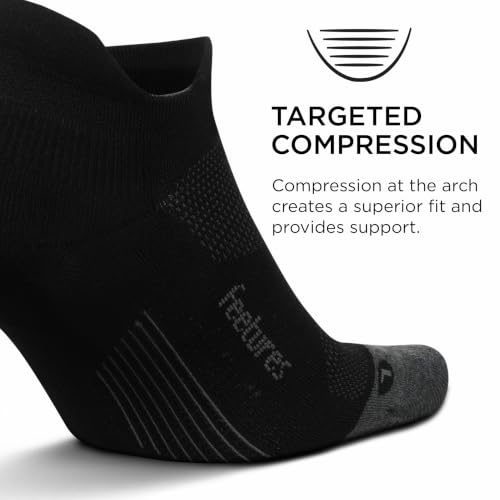 Image of Feetures Elite Max Cushion No Show Tab - Running Socks for Men & Women, Athletic Compression Socks, Moisture Wicking