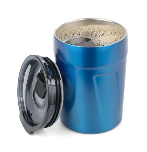 TROIKA Tasse isotherme à expresso Doppio, unisexe, pour adulte, bleu, 1 pièce (1 pièce)