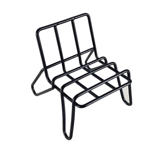 Mini support de téléphone pour chaise – Organiseur de bureau en métal – Support de téléphone portable horizontal/vertical pour cafés, bureau, maison...