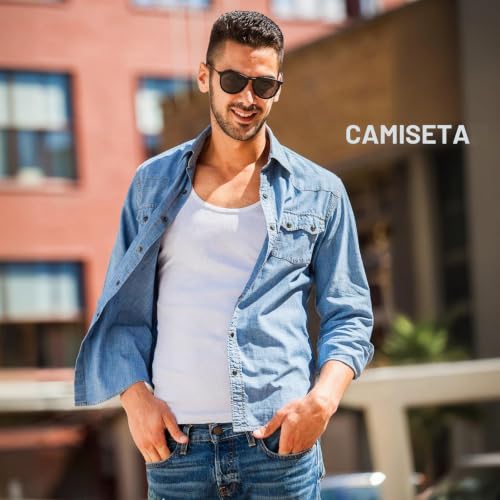 Pack de 4 camisetas sin mangas cómodas para el entrenamiento deportivo diario 3