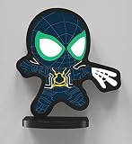 6W Applique créative LED lampe murale de chambre décorative moderne, lampe de chevet LED noir Spiderman, lumière de mur pour chambre d'enfant lampe à LED éclairage spots, 25 * 26cm (lumière blanche)