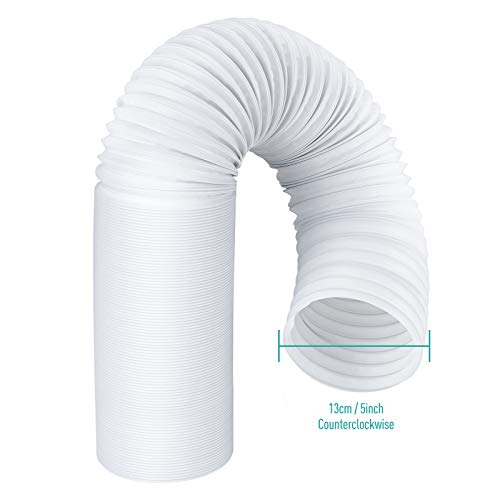 Miniatura 8 de Agptek Tubo Aire Acondicionado Portatil, 150cmmanguera De Escape Extension Pp, Diámetro 5.11pulgadas 13cm, Mejor Ductilidad 11-59 Pulgadas 28-150cm