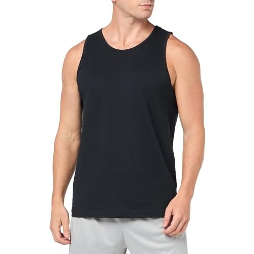 Amazon Essentials Herren Regular Fit Trägershirt, Schwarz, S