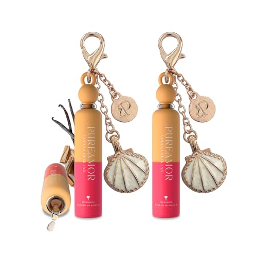 PUREAMOR Pheromone Perfume for Women, Vanilla Musk 2-Pack Keychain Perfume