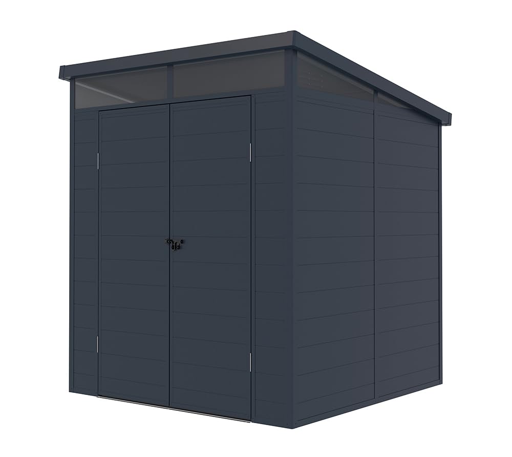 WESTMANN Gerätehaus Topia M 190x192x215 cm Anthrazit Kunststoff Gartenhaus