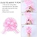 12 Pieces Large Pull Bows,6 inches Simple Style Gift Bow for Christmas Party Birthday Gift Wedding Ribbon Bows for Wrapping Boxes or Flower Decorations, Valentine's Day Gift Decorations (Pink)